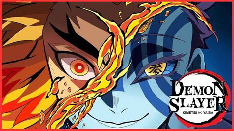 Kyojuro Rengoku enfrentándose a Akaza en el Tren Infinito