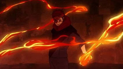 Un ninja usando una poderosa técnica de fuego