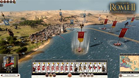 Interfaz de Total War: Rome II con varios mods gráficos activados