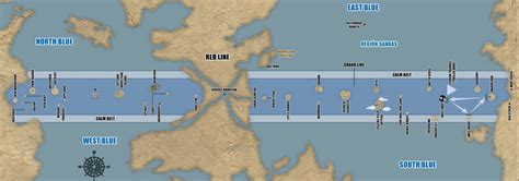 Mapa de la ruta de los Piratas de Sombrero de Paja en la Grand Line