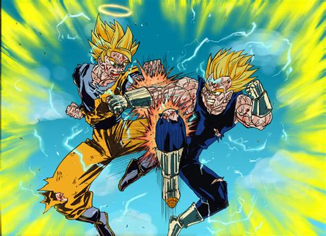 Comparativa de lámparas de anime: Goku vs. Majin Vegeta