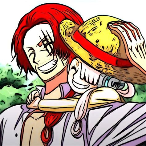 Shanks y Uta compartiendo un momento tierno