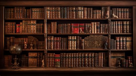 Interior de un sótano antiguo con libros y una llave