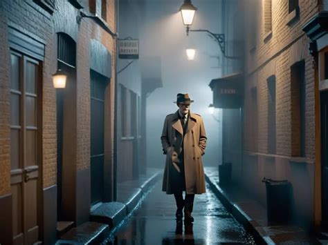 Un personaje en un callejón sombrío