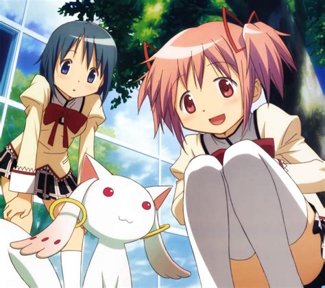 Imagen de Madoka Kaname y Kyubey