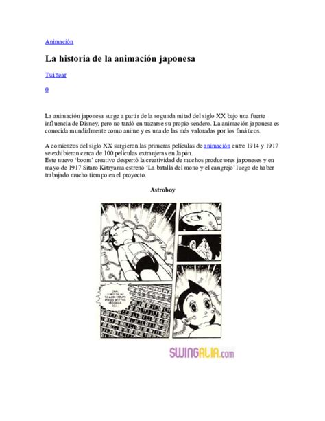 Historia de la animación japonesa