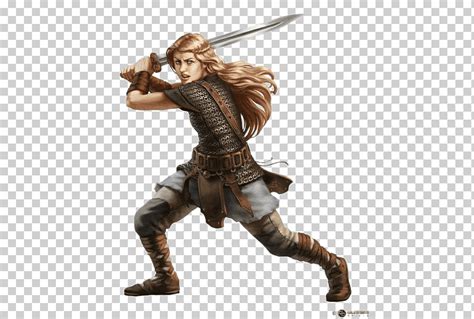 Guerrera Claymore empuñando su espada