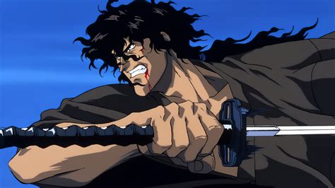 Jubei Kibagami luchando con ninjas