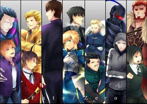 Magos y Sirvientes luchando en Fate/Zero
