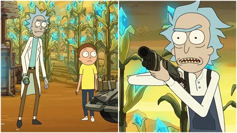 Rick y Morty enfrentándose a Zeus
