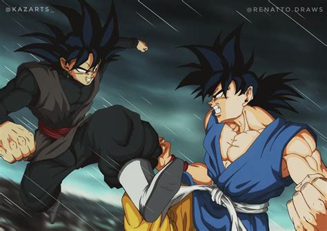 Goku Black atacando