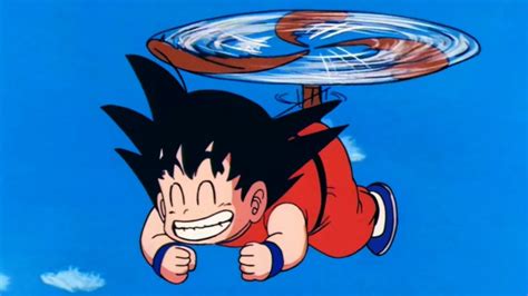 Son Goku de niño con cola de mono