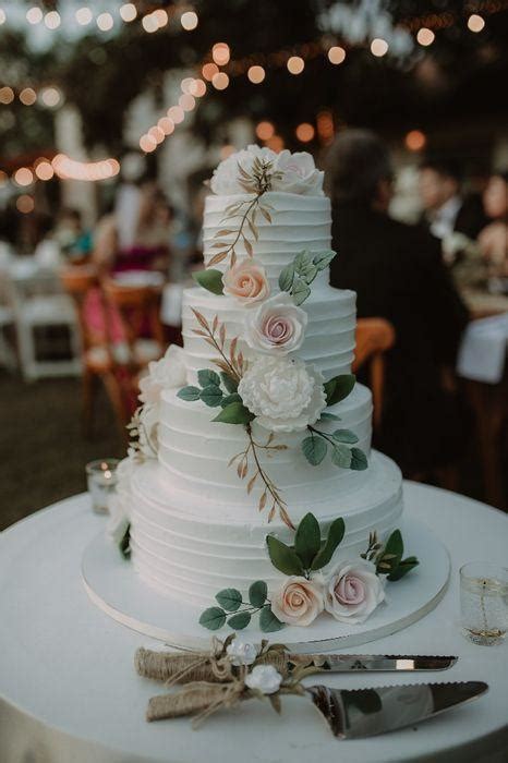El pastel de bodas en la Isla Cacao