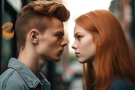 Pareja mirando con anhelo