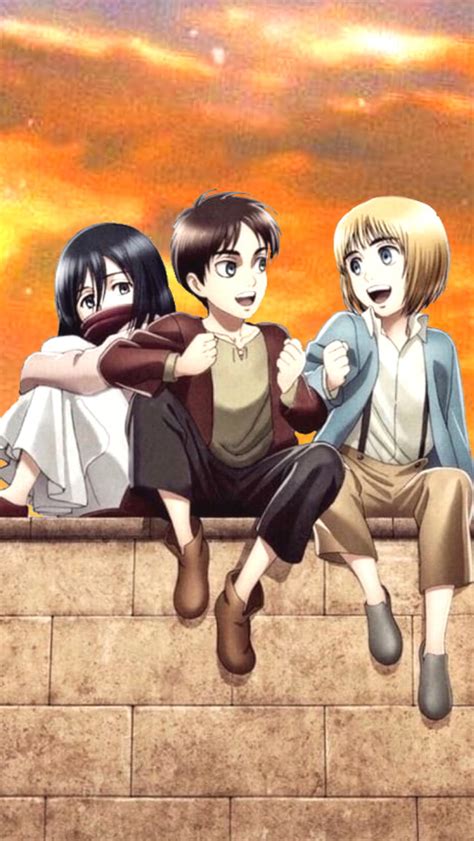 Armin, Mikasa y otros miembros de la Alianza en el avión