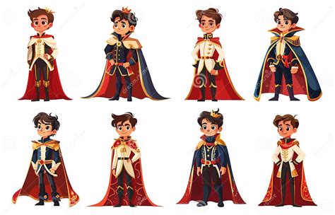 Ilustración de príncipes en un entorno de fantasía