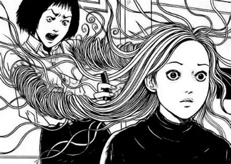 Personajes clave de Uzumaki: Kirie y Shūichi