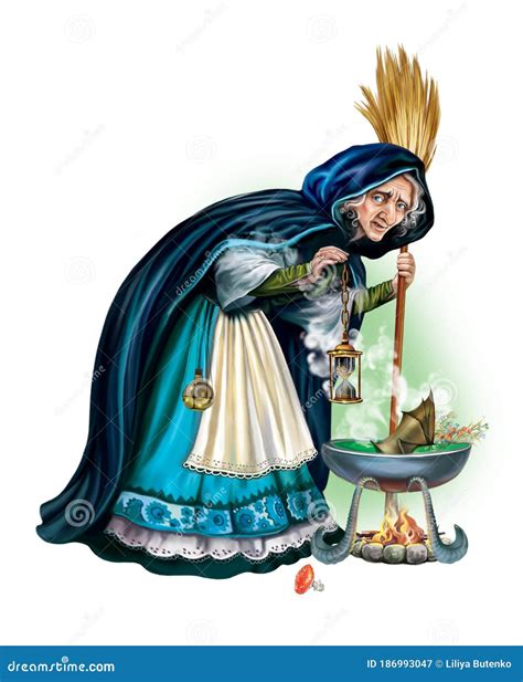 Ilustración de una poderosa hechicera