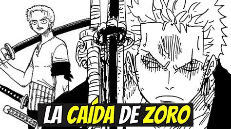 Infografía comparando la fuerza de Zoro antes y después del salto temporal