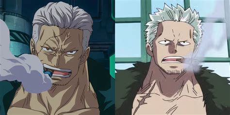 Smoker persiguiendo a Luffy