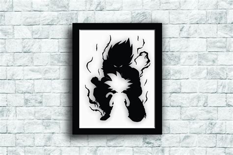 Detalle de la iluminación LED en el cuadro de Dragon Ball