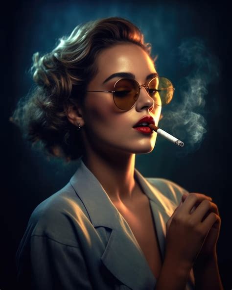 Una mujer fumando un cigarrillo en un patio al atardecer