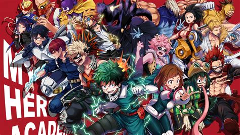Collage de personajes de Boku no Hero Academia
