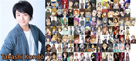 Collage de personajes doblados por Takashi Kondō