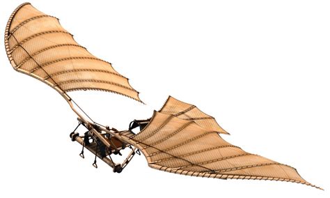 Diseño de Leonardo da Vinci para una máquina voladora.
