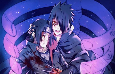 Sasuke y Itachi Uchiha en combate