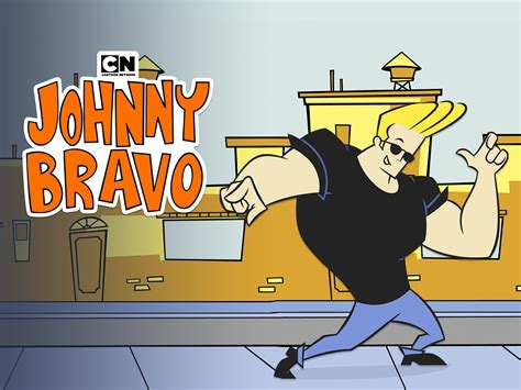 Ilustración de Johnny Bravo con un estilo de arte de cómic occidental moderno