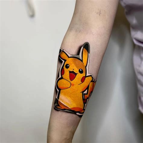 Tatuaje de Pikachu y Charizard