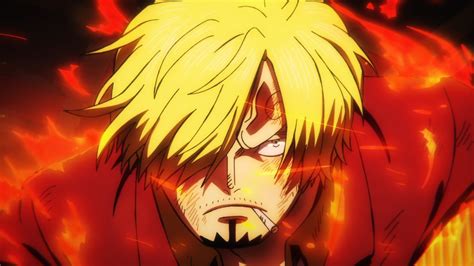 Sanji en acción con patadas