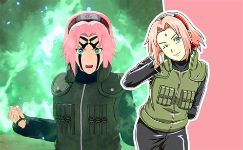 Detalle de la marca romboide en la frente de Tsunade