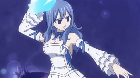 Juvia Lockser en batalla con magia de agua