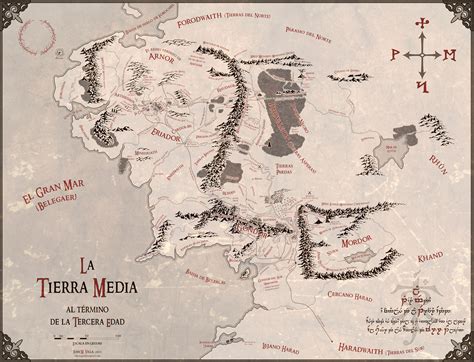 Mapamundi de la Tierra Media