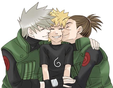 Fanart de Kakashi y Iruka en un momento tierno