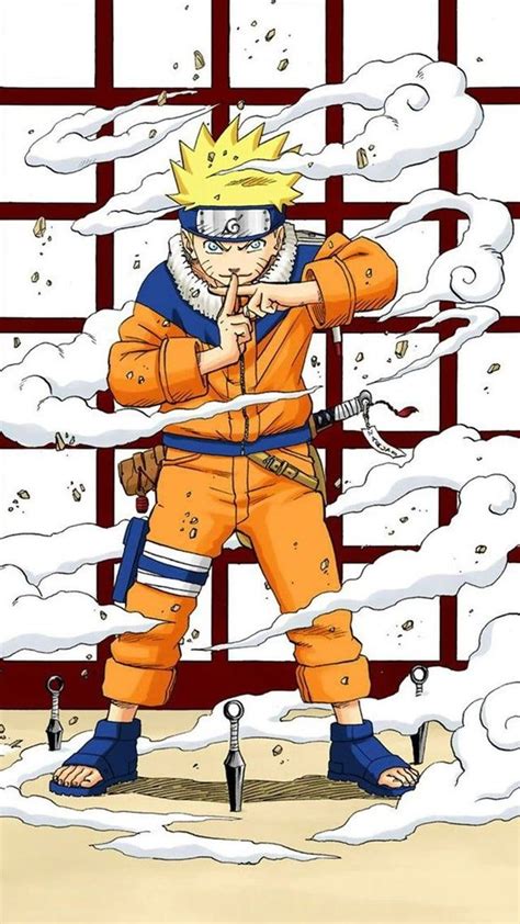 Ilustración de Naruto usando el Kage Bunshin no Jutsu