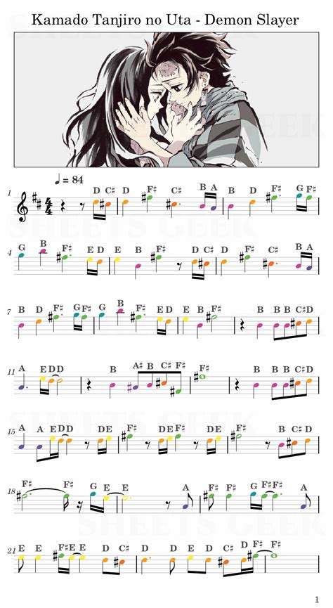 Partitura de piano de 