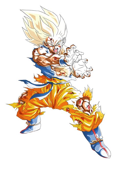 Goku en pose de Kame Hame Ha