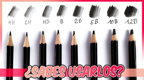 Lápices de grafito de diferentes durezas