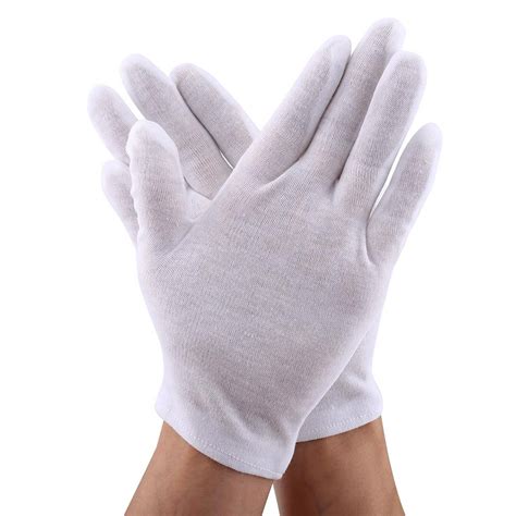 Guante de algodón para proteger el papel
