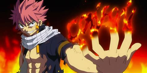 Natsu luchando contra Rogue del Futuro a lomos de dragones
