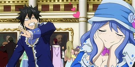Ilustración de Gray y Juvia luchando juntos