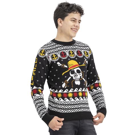 Suéter navideño de One Piece con Luffy