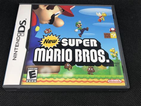 Captura de pantalla de Super Mario Bros. en Nintendo DS mostrando el uso de la pantalla táctil