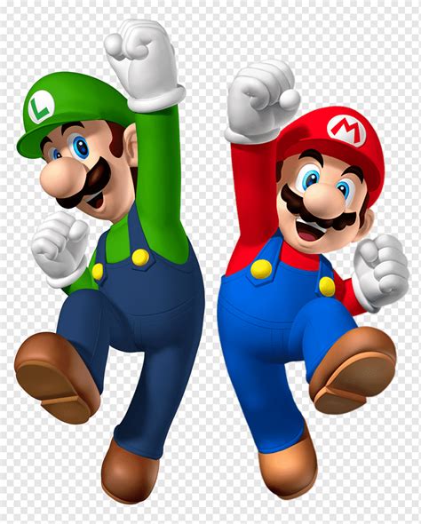 Ilustración de Mario y Luigi en Super Mario Bros. para Nintendo DS