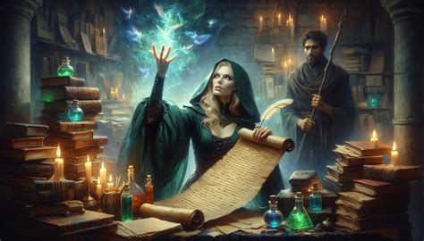 Ilustración de la Magia de Encantamiento en acción