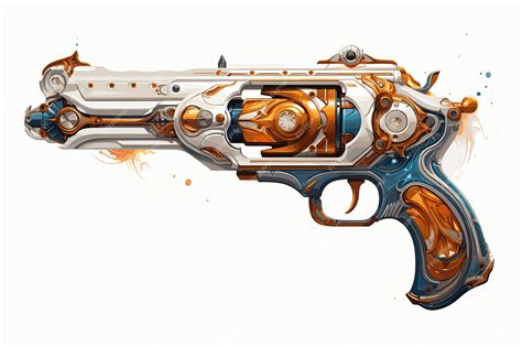 Ilustración de un arma futurista de Destiny