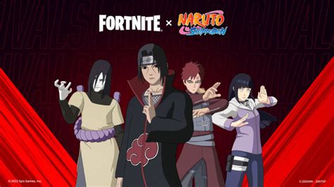Lista de skins y objetos de Naruto en Fortnite